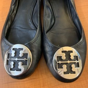 Tory Burch Black Reva Flats